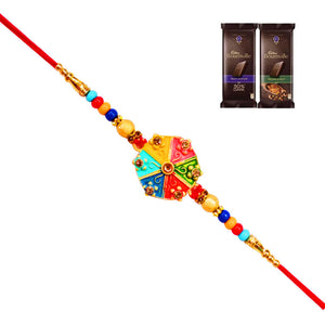 1 Rakhi - Handicraft Rakhi With Chocolates