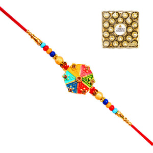 1 Rakhi - Handicraft Rakhi With Chocolates