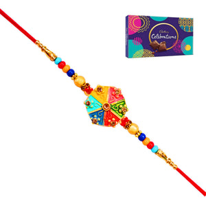 1 Rakhi - Handicraft Rakhi With Chocolates