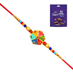 1 Rakhi - Handicraft Rakhi With Chocolates