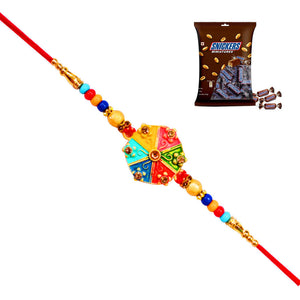 1 Rakhi - Handicraft Rakhi With Chocolates