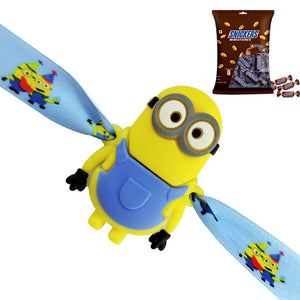 1 Rakhi - Cartoon Character Rakhi With Chocolates