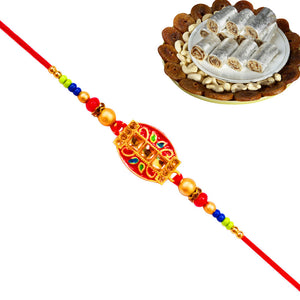 1 Rakhi - Handicraft Rakhi With Indian Sweets