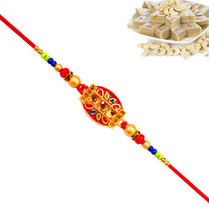 1 Rakhi - Handicraft Rakhi With Indian Sweets