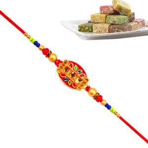 1 Rakhi - Handicraft Rakhi With Indian Sweets