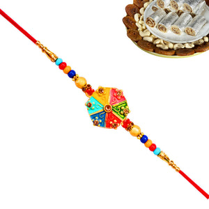 1 Rakhi - Handicraft Rakhi With Indian Sweet