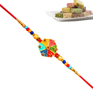 1 Rakhi - Handicraft Rakhi With Indian Sweet