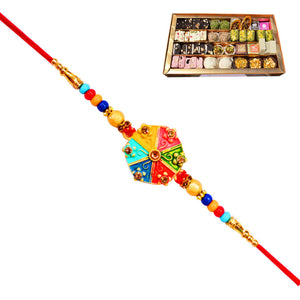 1 Rakhi - Handicraft Rakhi With Indian Sweet