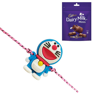 1 Rakhi - Doraemon Rakhi With Chocolates