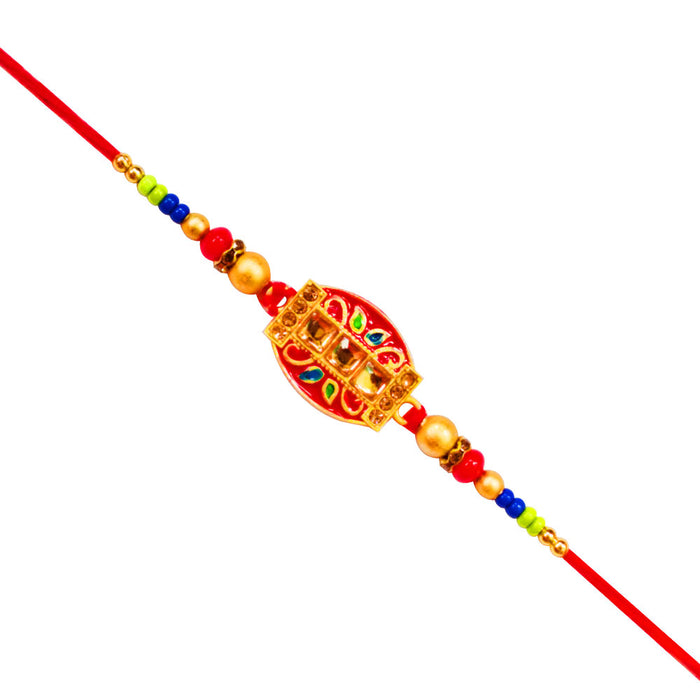 1 Rakhi - Handicraft Red Rakhi