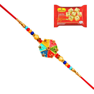 1 Rakhi - Handicraft Rakhi With Indian Sweet