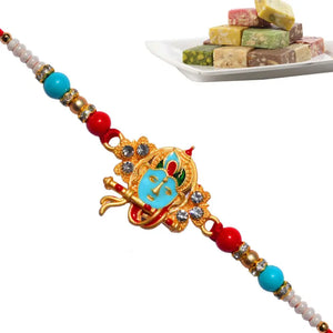 1 Rakhi - Krishna Rakhi With Indian Sweets