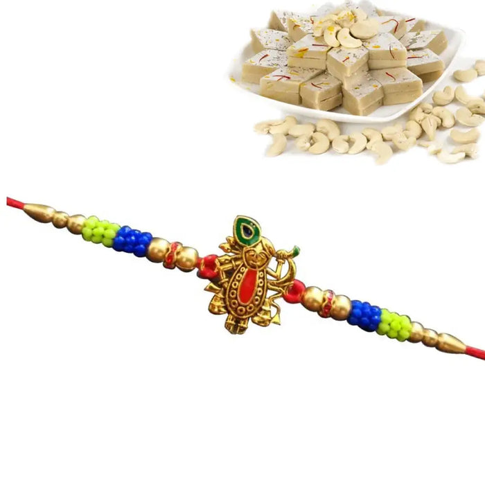 1 Rakhi - Shreenathji Rakhi With Indian Sweets