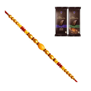 1 Rakhi - Beads Rakhi With Chocolate Box