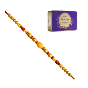 1 Rakhi - Beads Rakhi With Chocolate Box