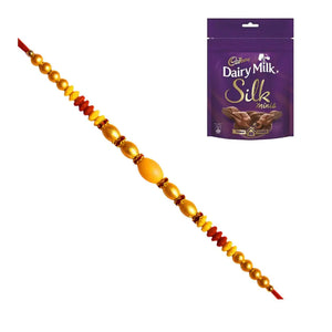 1 Rakhi - Beads Rakhi With Chocolate Box