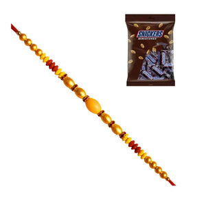 1 Rakhi - Beads Rakhi With Chocolate Box