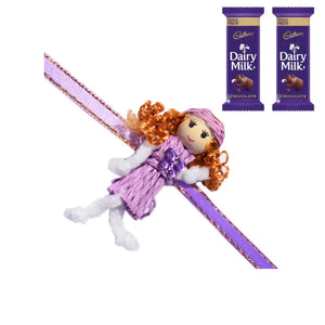 1 Rakhi - Beautiful Doll Rakhi With Chocolate Box