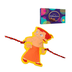 1 Rakhi - Chota Bheem Rakhi With Chocolate Box