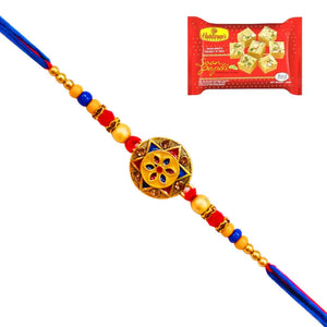 1 Rakhi - Colourful Rakhi With Sweets