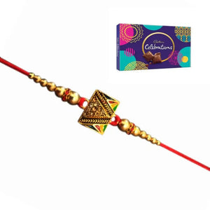 1 Rakhi - Unique Design Rakhi With Chocolate Box