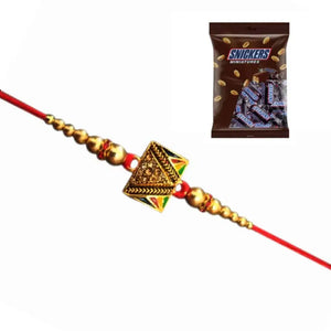 1 Rakhi - Unique Design Rakhi With Chocolate Box