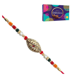 1 Rakhi - Fancy Rakhi With Chocolate Box