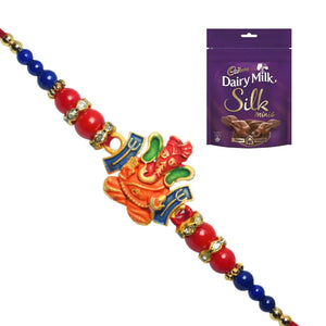 1 Rakhi - Ganapati Rakhi With Chocolate Box