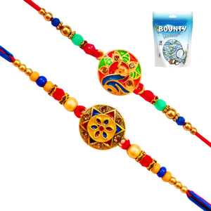 2 Rakhi - Designer Rakhi With Chocolates