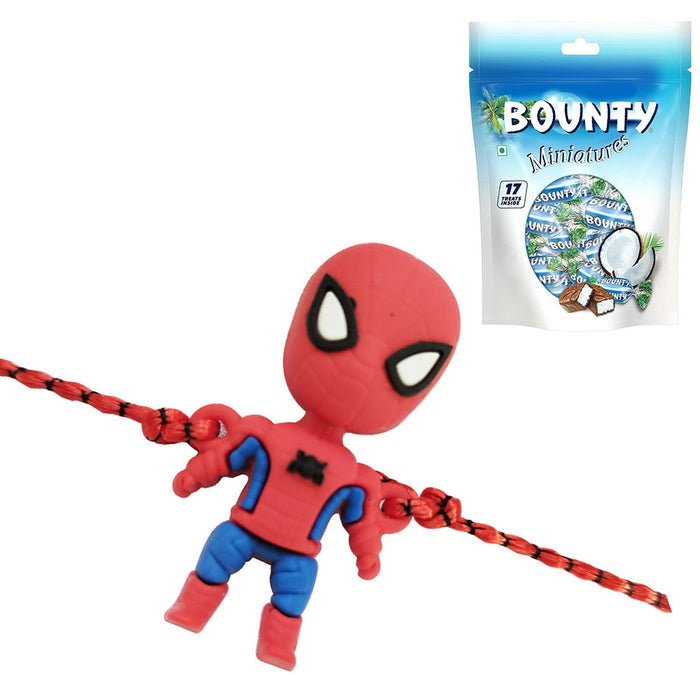 1 Rakhi - Spiderman Rakhi With Chocolates