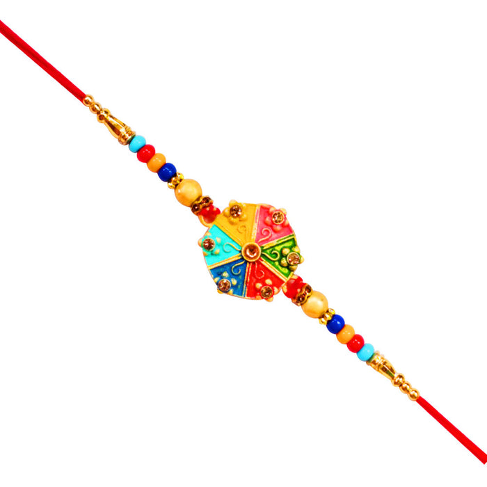 1 Rakhi - Colorful Handcraft Rakhi