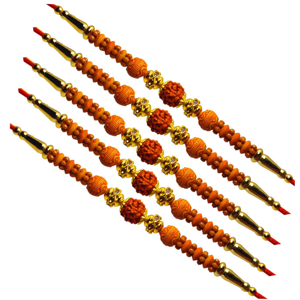 5 Rakhi - Rudraksh Rakhi Set