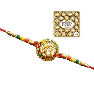 1 Rakhi - Ek Omkar Rakhi With Chocolate Box