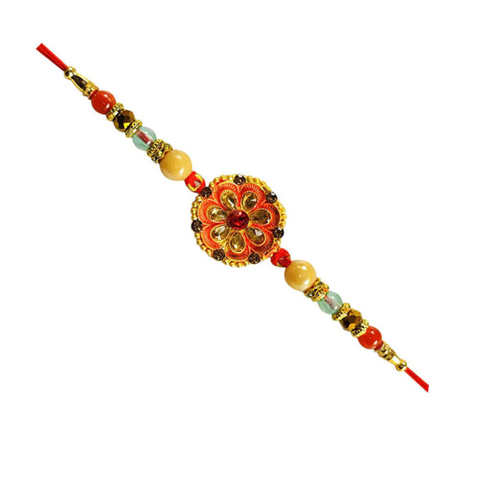 1 Rakhi - Round Pendant Fancy Rakhi