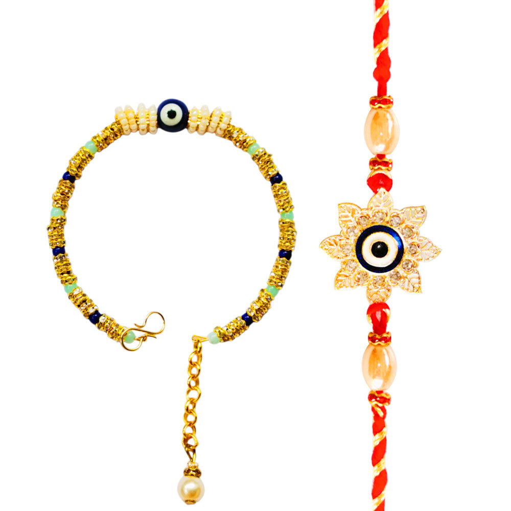 2 Rakhi - Bhaiya Bhabhi Rakhi Set