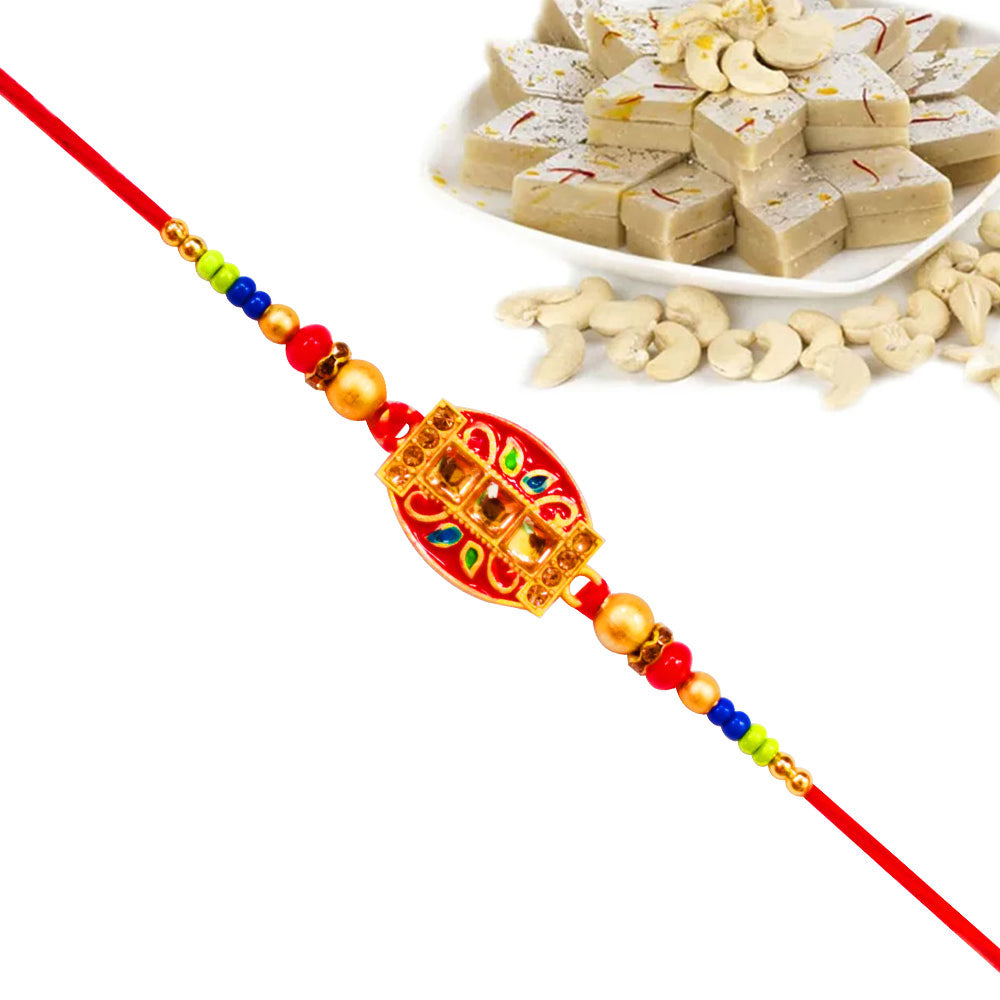 1 Rakhi - Handicraft Rakhi With Indian Sweets