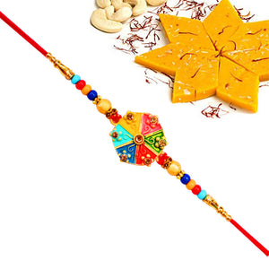 1 Rakhi - Handicraft Rakhi With Indian Sweet