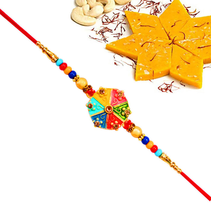 1 Rakhi - Handicraft Rakhi With Indian Sweet