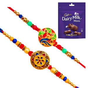 2 Rakhi - Designer Rakhi With Chocolates