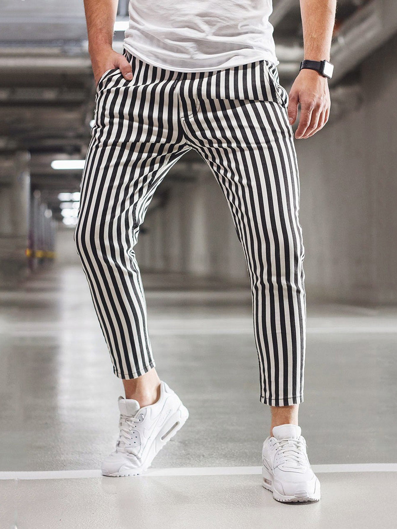 Vertical Striped Print Mens Lounge Pants With Long Elastic Waistband,  Drawstring Pockets, And Straight Leg Casual Streetwear Trousers From  Colletteny, $17.34 | DHgate.Com