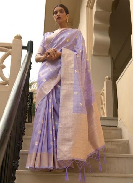 Purple Silk Party Wear Weaving Saree