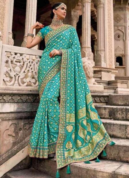 Sky blue  Pure Silk Reception Wear Weaving Saree